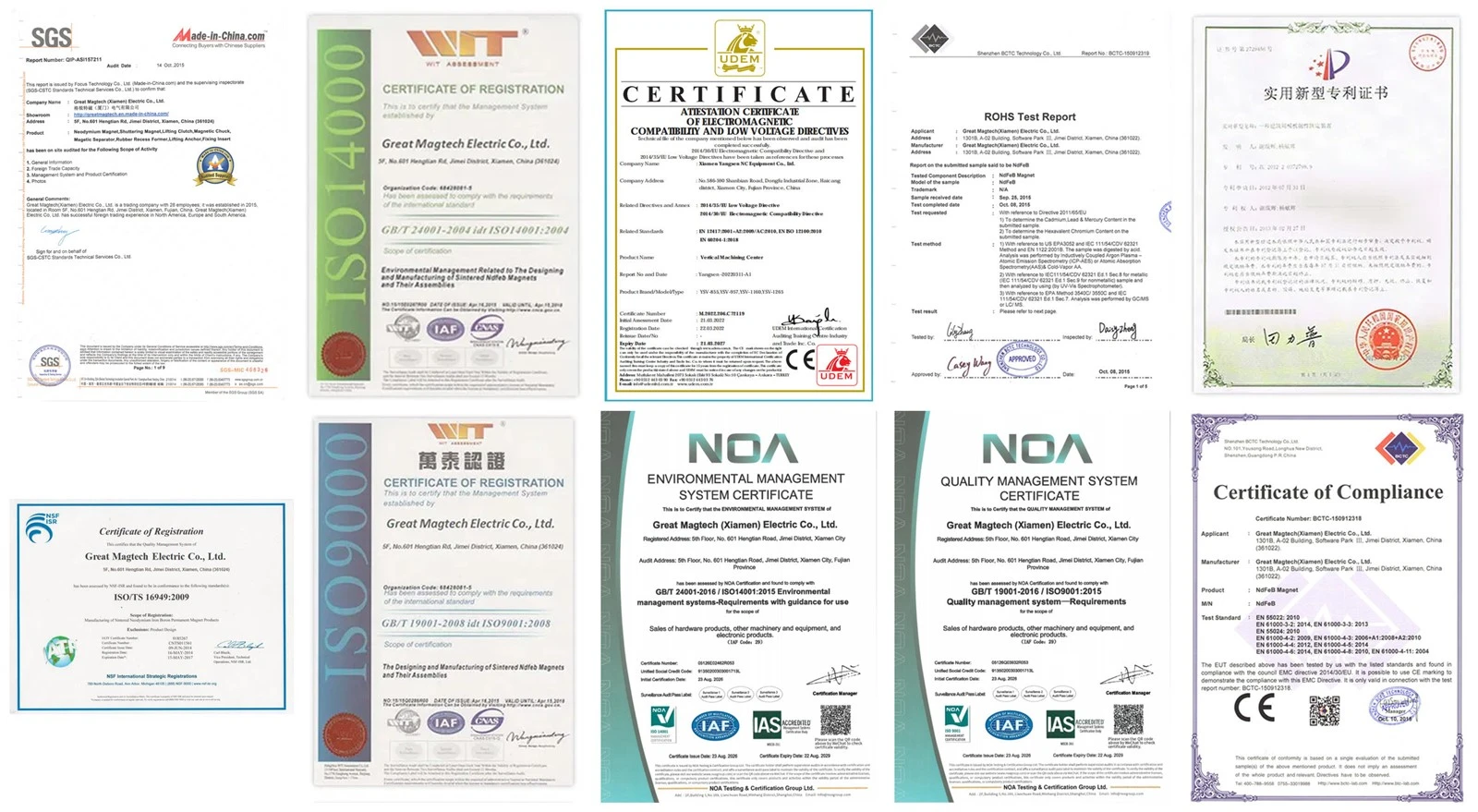Our Certificates Our Certificates