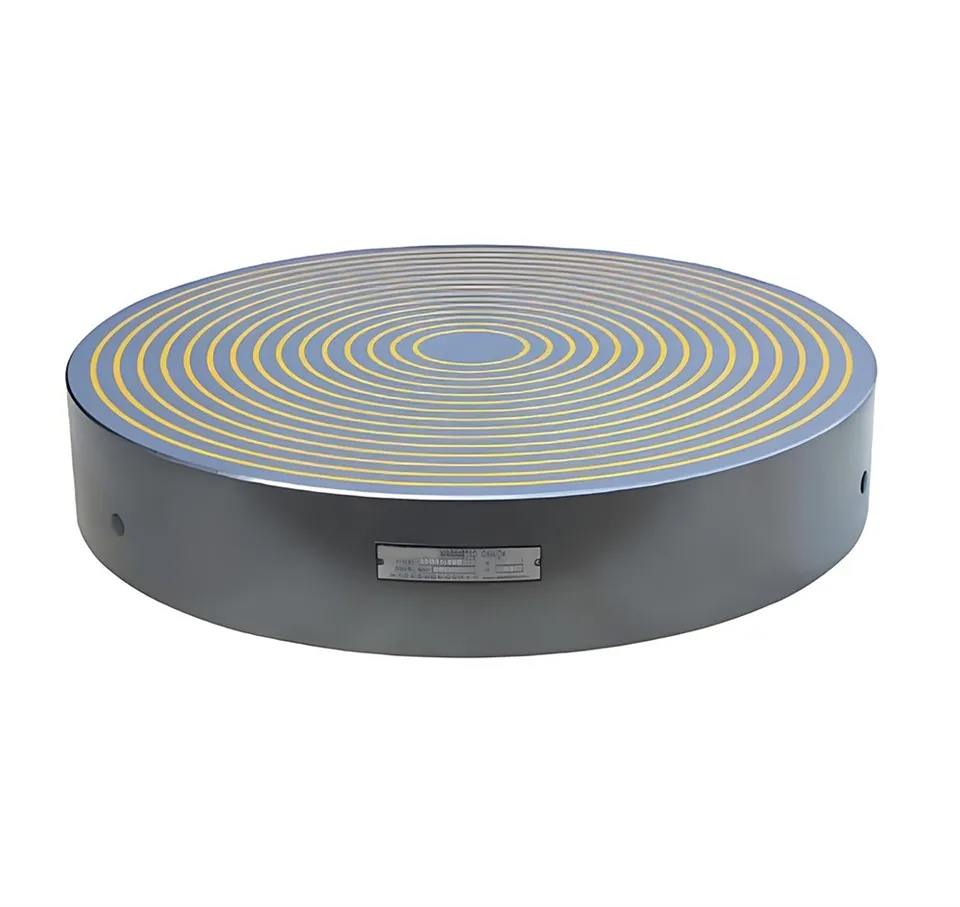 Chuck Elektro Magnet Bulat Dengan Tiang Sepusat